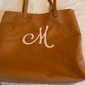 Monogramed "M" Thirty One Tote Bag